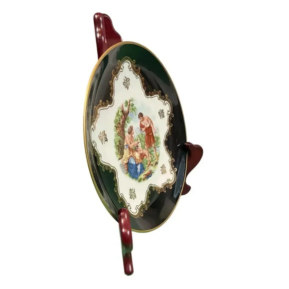 Vintage Antique Eschenbach Balvaria Elfenbein Made in Germany 8'' Plate Gold Rim - Picture 2 of 10